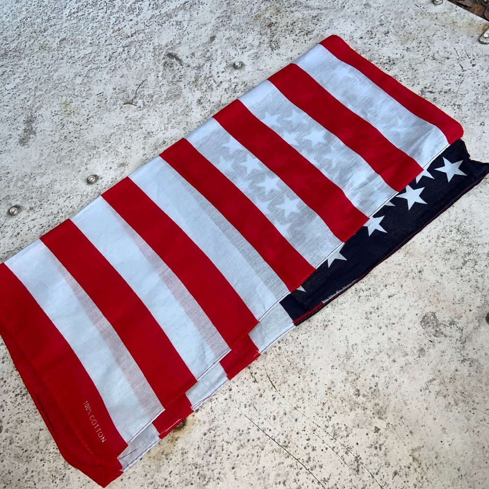 USA🇺🇸Red white and blue Multi functional scarf - Picture 7 of 8